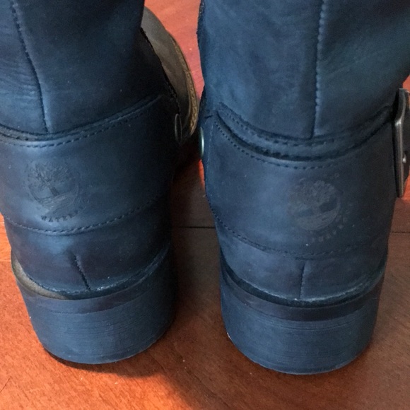 Timberland black leather boots size 7M - Picture 5 of 16
